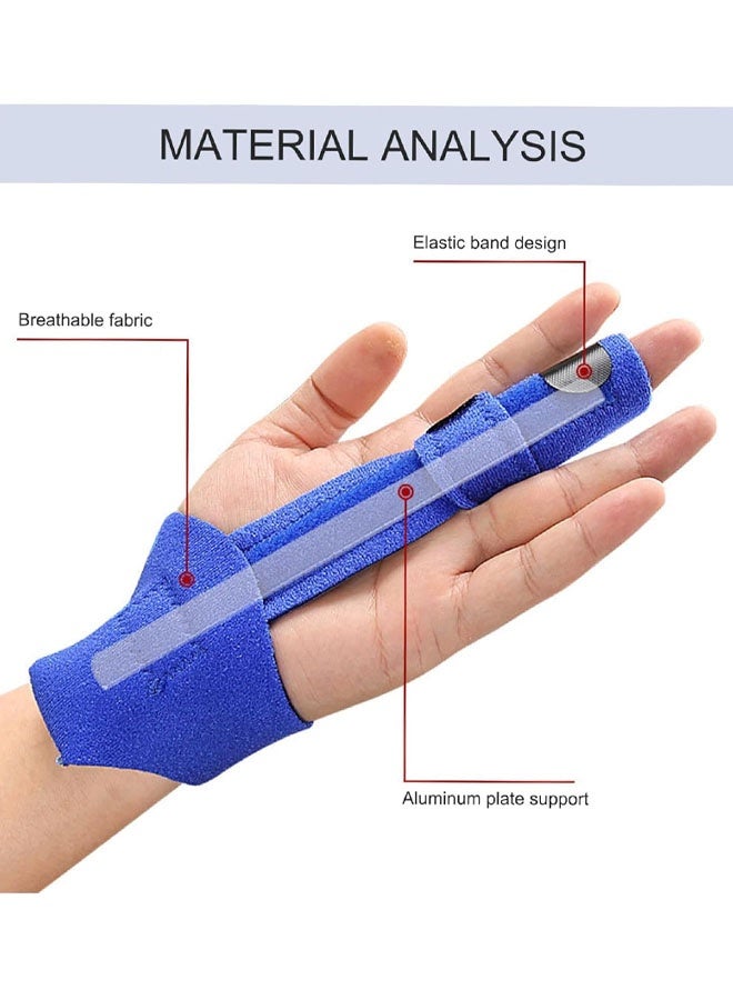 دعامة لليد، جبيرة لإصبع الزناد، دعامة قابلة للتعديل مع قفل لتقويم المعصم واليد، دعامة لدعم الالتواءات وتخفيف الألم والتهاب المفاصل - Image 4